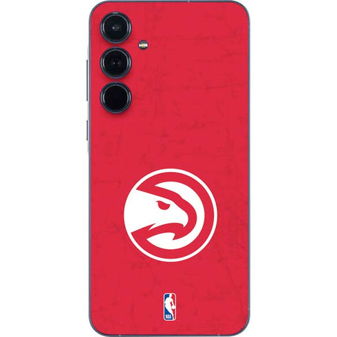NBA Atlanta Hawks Distressed Galaxy A55 5G Skin